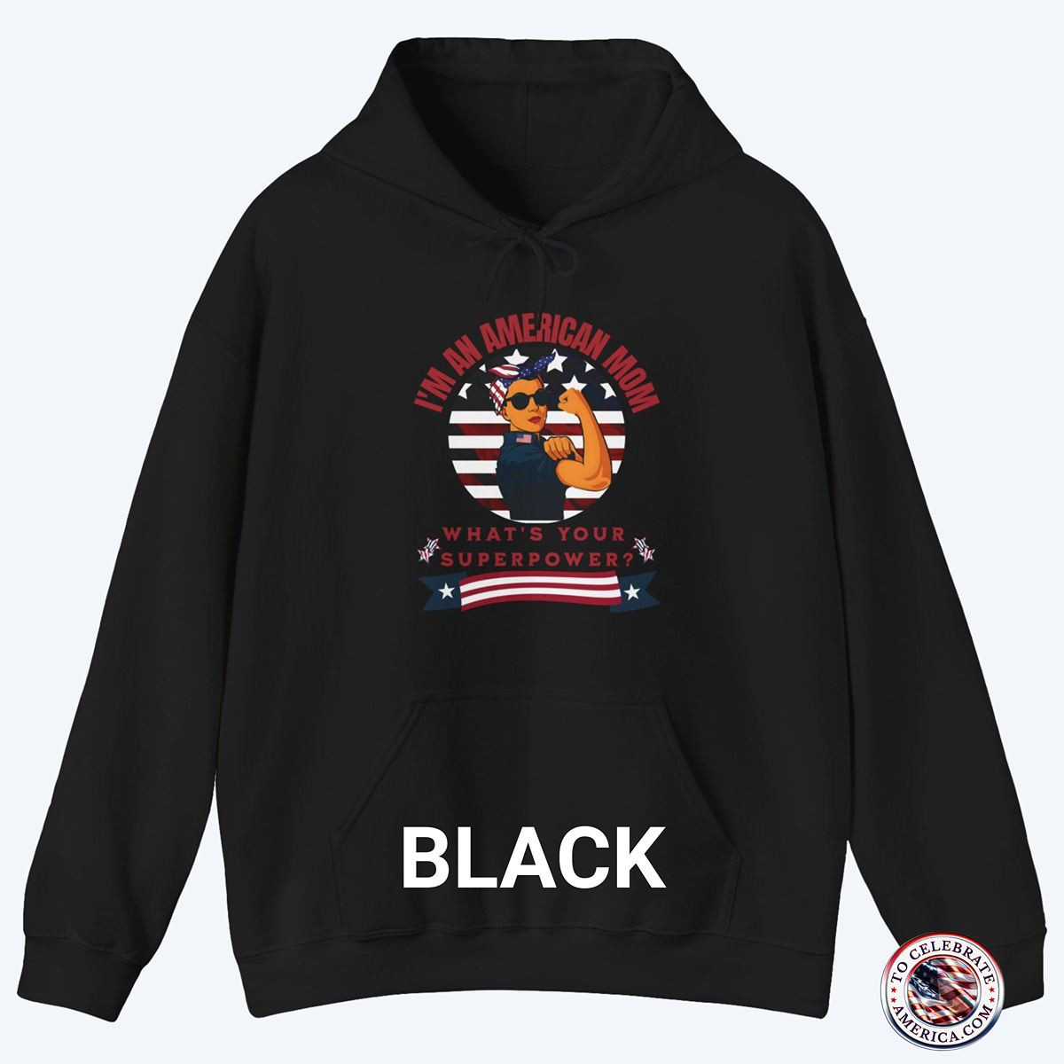 Patriotic Mom Hoodie - Image 3