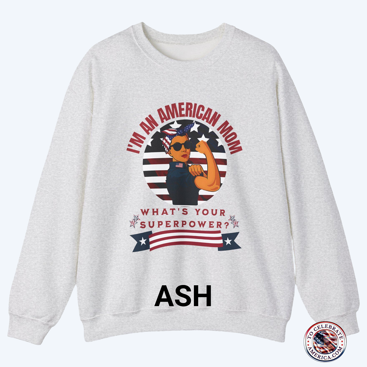 Patriotic Mom Sweatshirt - Image 2