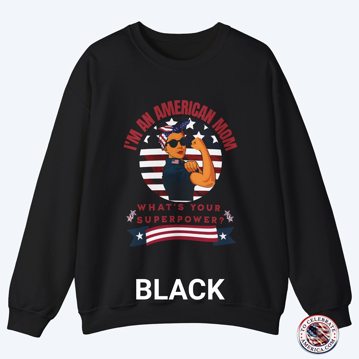Patriotic Mom Sweatshirt - Image 3
