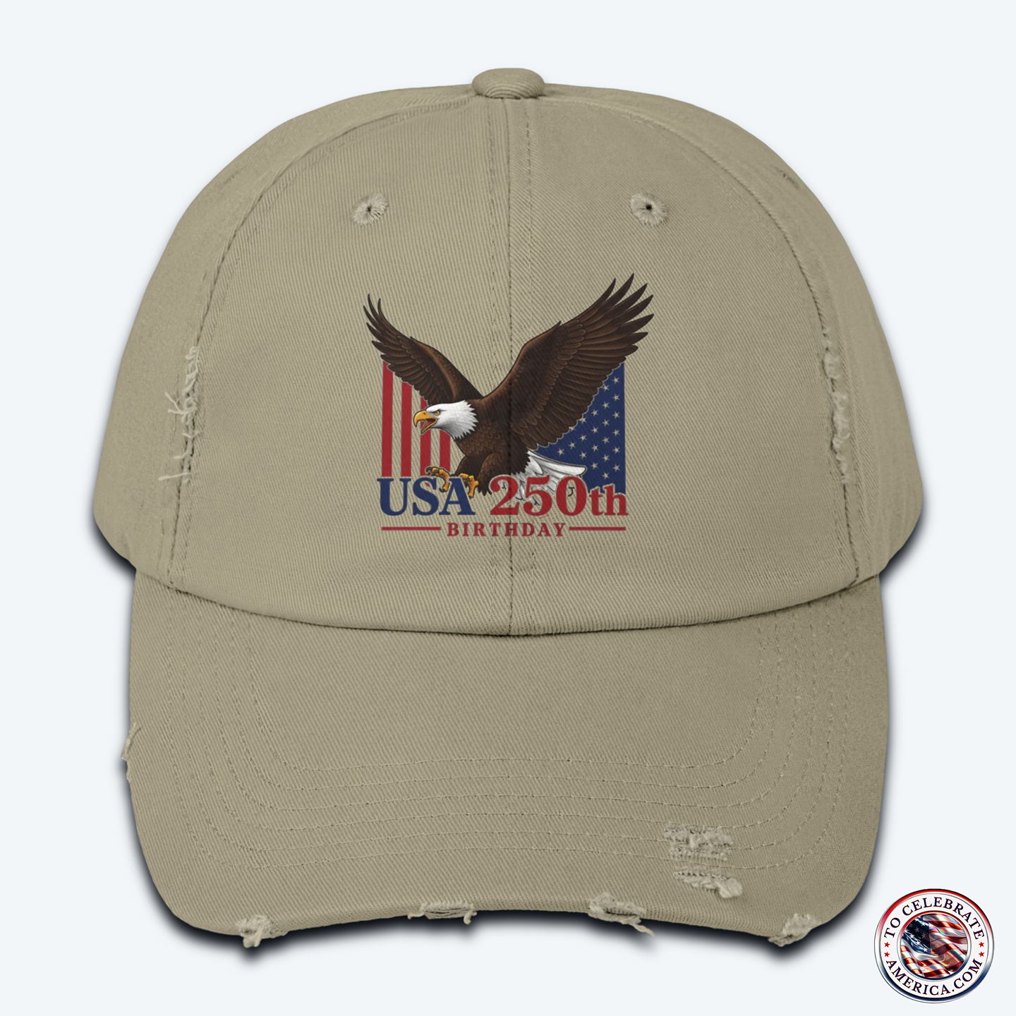 Cap - Eagle Stars and Stripes 250th Birthday Unisex Distressed Hat