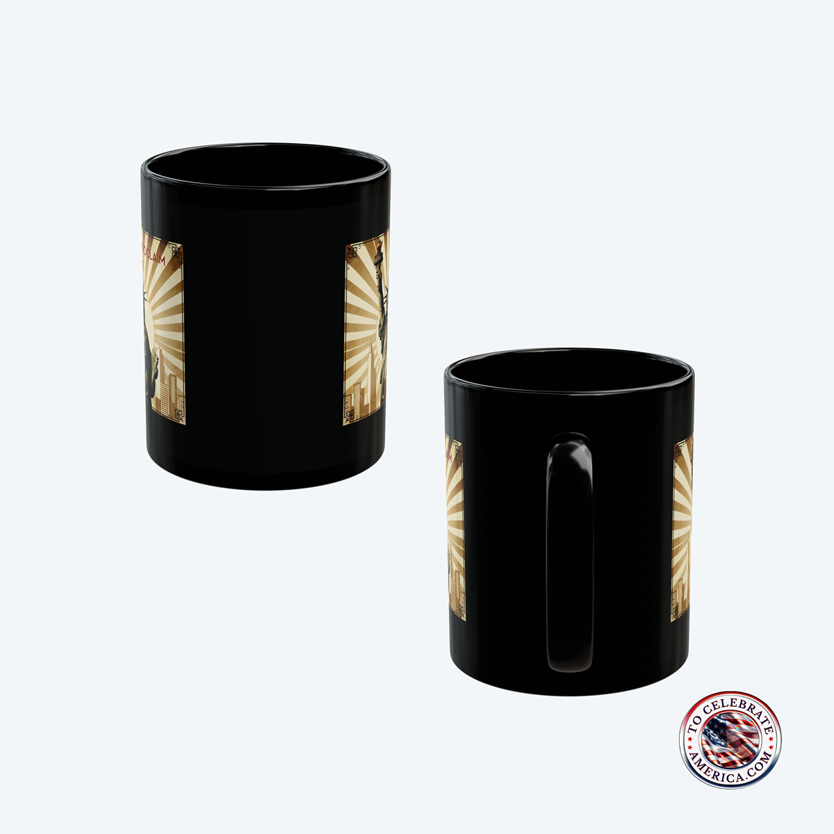 Mug Vintage Art Deco Statue of Liberty Design - Image 2