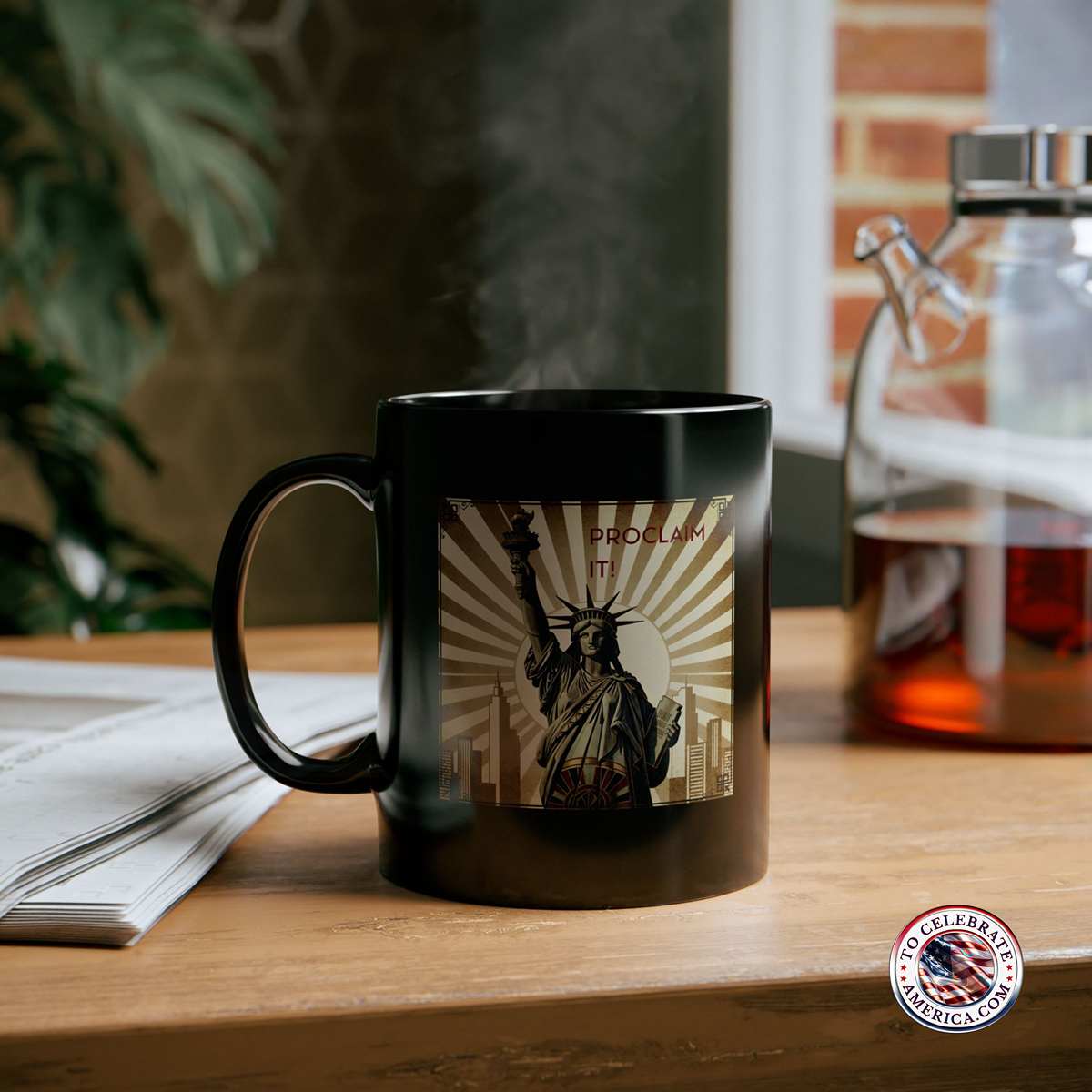 Mug Vintage Art Deco Statue of Liberty Design - Image 4