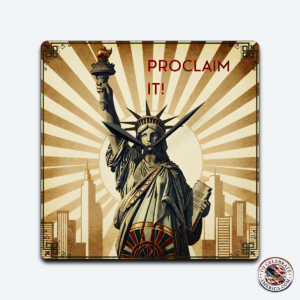 Vintage Statue of Liberty Clock, Acrylic Wall Clock, Proclaim It Decor, American Pride Wall Art, Unique Gift for Patriot, Home Decor