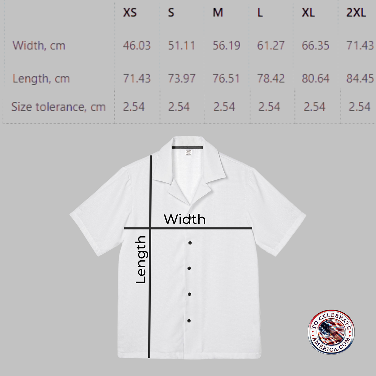 Camp Shirt - Patriotic White and Red Border Star Pattern on Dark Blue Background - Image 5