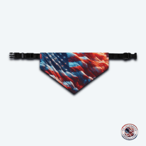 Pet Bandana Collar - Patriotic Flag Design