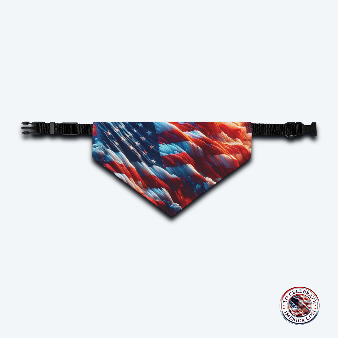 Pet Bandana Collar - Patriotic Flag Design