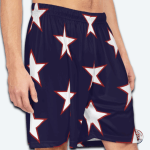 Mens Star-Spangled Basketball Shorts, Athletic Shorts, Sportswear, Summer Apparel, Activewear, Team Spirit, Casual Wear, Gift for Sports Lovers
