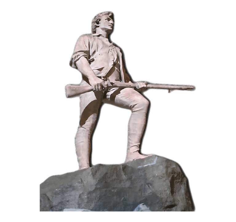 Minuteman facing left
