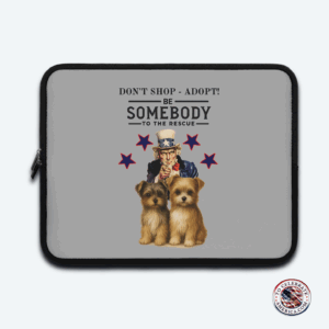 Patriotic Somebody To The Rescue Laptop Sleeve