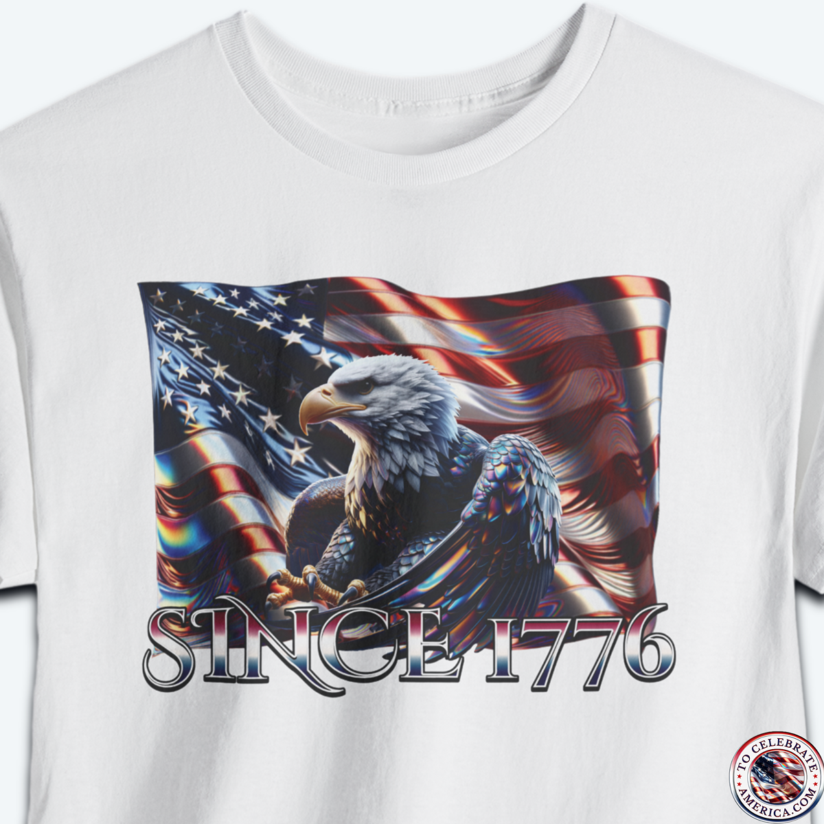 Show your love for the good ol' U.S. of A with this "Since 1776" Patriotic Flag Tshirt. This t-shirt is perfect for patriotic events, Fourth of July celebrations, or simply showing off your love for the land of the free and the home of the brave. Made for those who are proud to be American, this shirt is a must-have for anyone who loves the USA and all it stands for. Join the ranks of freedom lovers and America enthusiasts with the Since 1776 Patriotic Flag Tshirt – it's more than just a shirt, it's a statement of pride and love for our great country. Grab It Now!