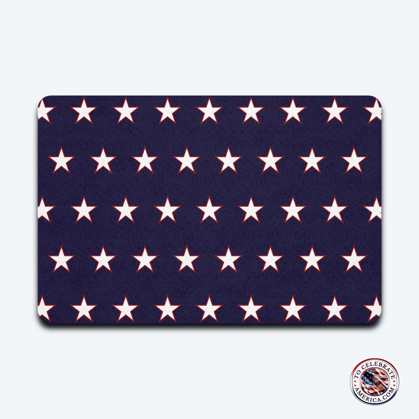 Pet Food Mat - Patriotic Stars Design