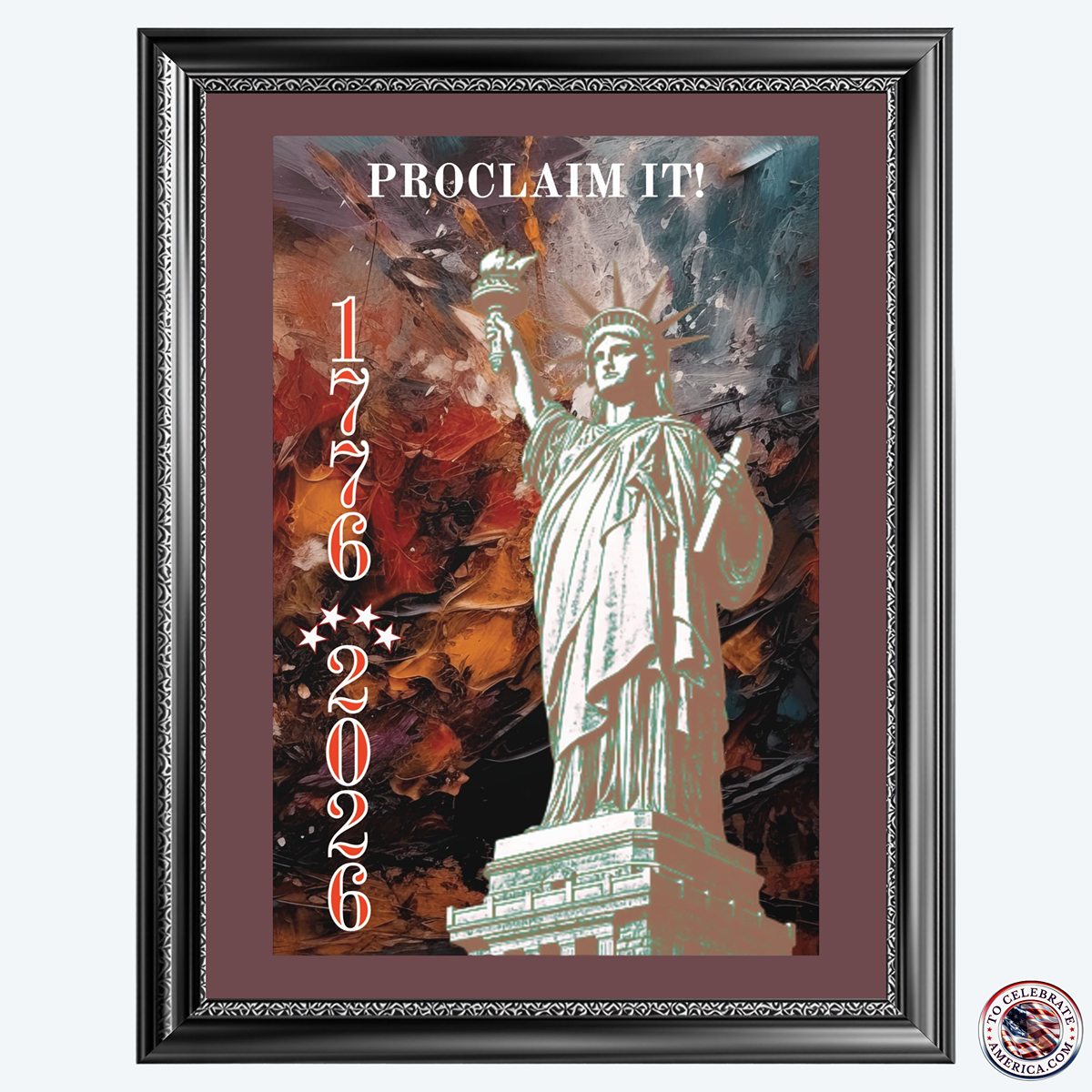 Poster - Statue of Liberty 'Proclaim It' 1776 2026 Design - Image 3