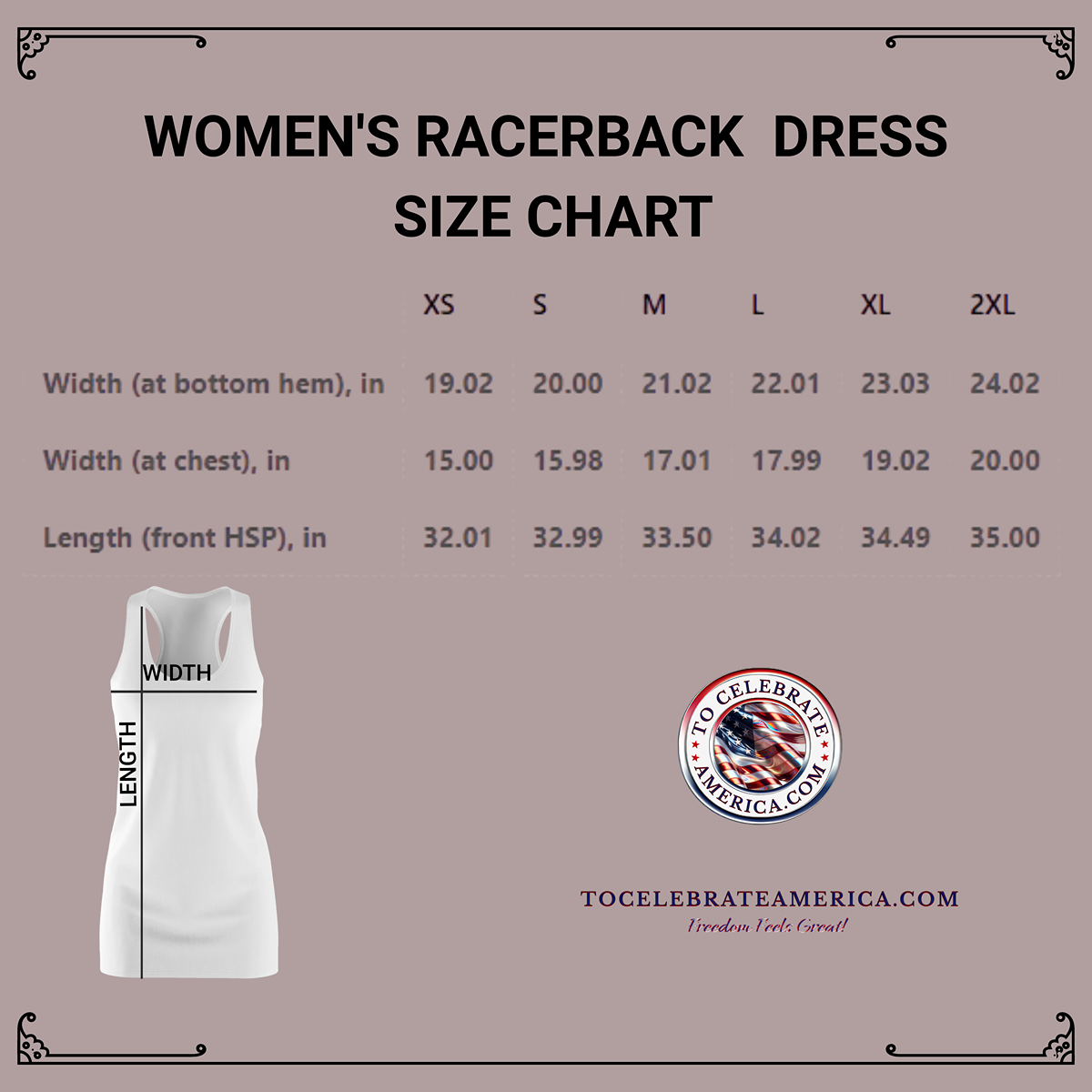 Racerback Dress with Star Spangled Banner and Fireworks Design - Image 5