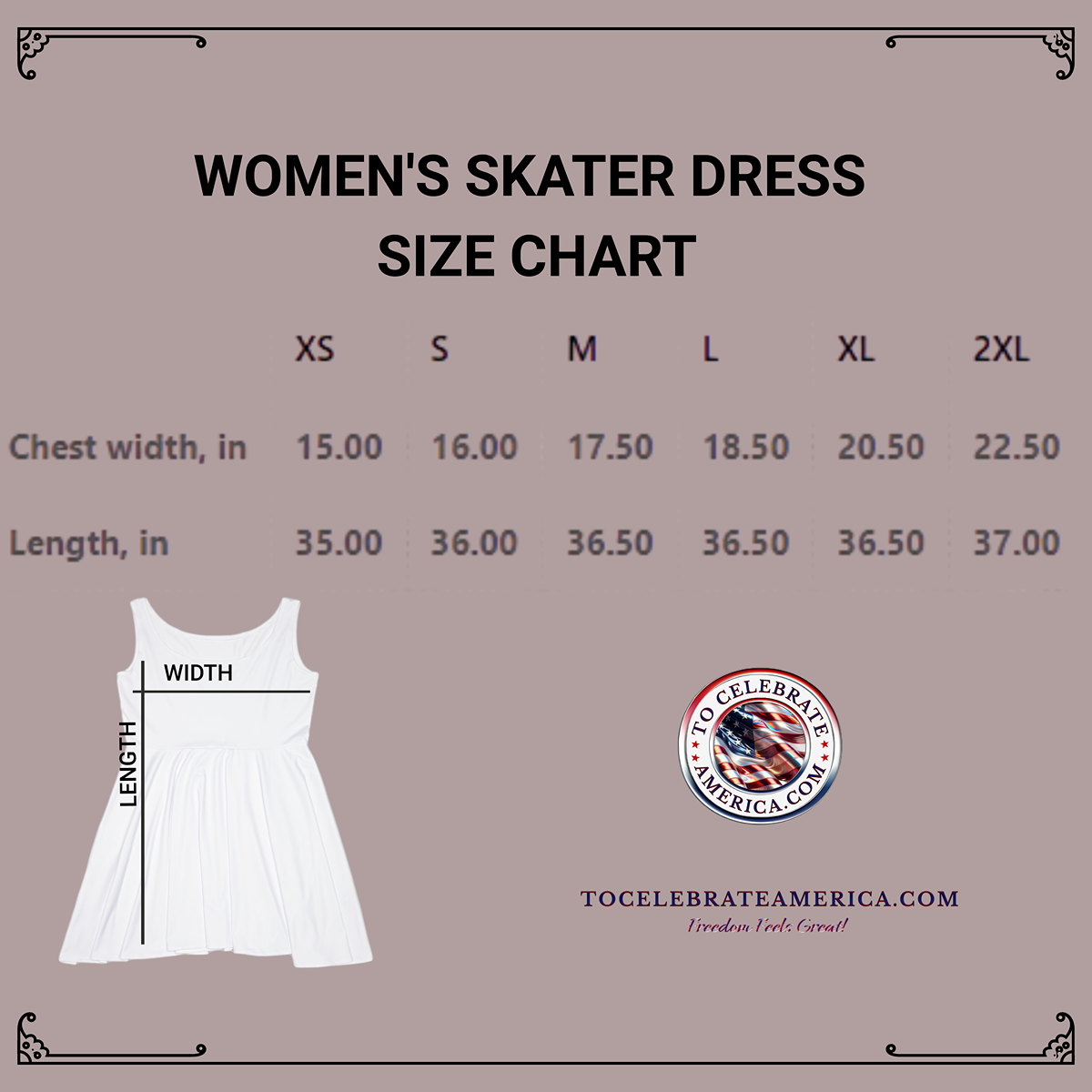 Skater Dress with White Star and Red Border Pattern on Dark Blue Background - Image 5