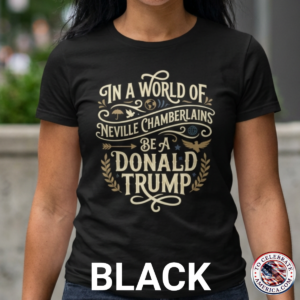 Make a bold statement with the Stand Your Ground Tee, a graphic shirt designed for those who value conviction and courage. Featuring a vintage‑inspired typographic layout with ornate flourishes, this design contrasts two historical figures to highlight the theme of standing firm in challenging times. Printed on a classic black tee, it delivers a clean, modern silhouette that pairs easily with jeans, joggers, or a casual jacket. Whether worn at rallies, gatherings, or everyday outings, this shirt brings confident energy to any look.